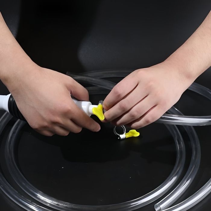 Ръчна помпа с маркуч за преливане на гориво, вода, масло и др.