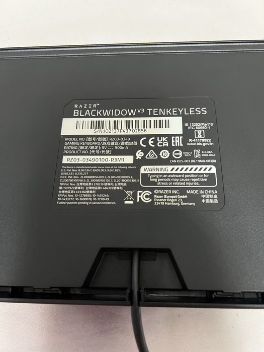 клавиатура razer blackwindow v3 tenkeyless