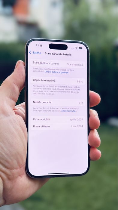 iPhone 15 Pro 128GB 88% Natural Titanium Neverlocked