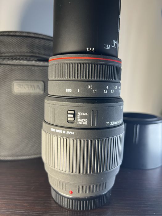 Обектив sigma apo dg 70-300 mm f4-5.8 macro A-байонет