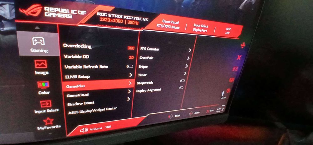 Гейминг Монитор Asus ROG STRIX XG279CNS 380Hz. 27inch. IPS (Гаранционен)