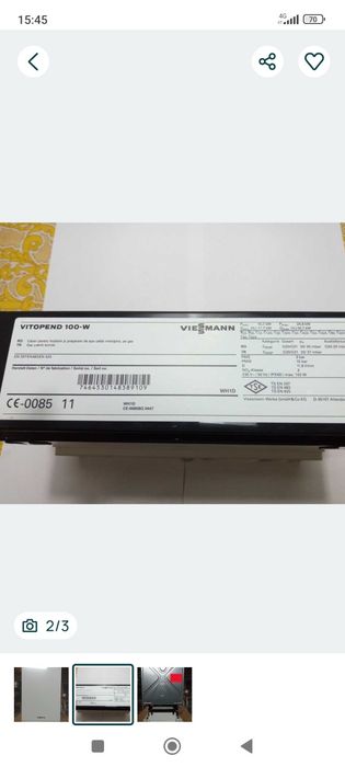 2 Buc.Centrala vitoopend 100