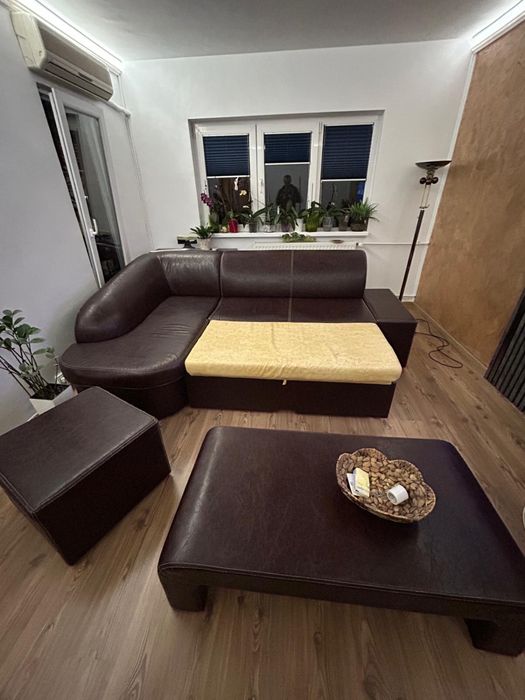 Vând set colțar extensibil