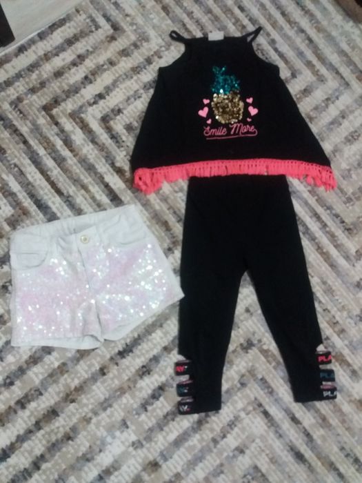 шорты, комплект маечка и лосины от Вайкики на девочку 8-9лет Турция!