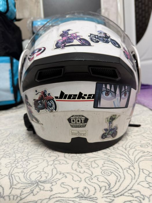 Шлем мото с гарнитурой