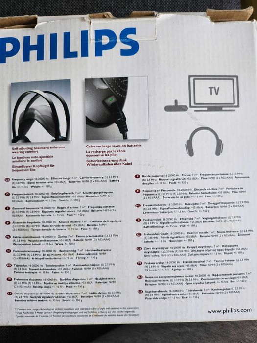 Casti philips fara fir reincarcabile SHC2000/00