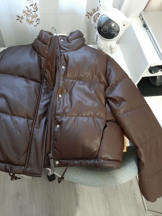 Geaca imitatie piele groasa