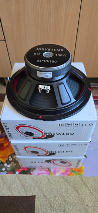 vând 4 Difuzoare bas-medii JB Systems SP-10 inci/25 cm/8 ohmi - 150Wați Reali
