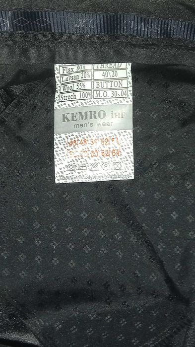 Мужской костюм "двойка", большого размера и классические брюки (Италия