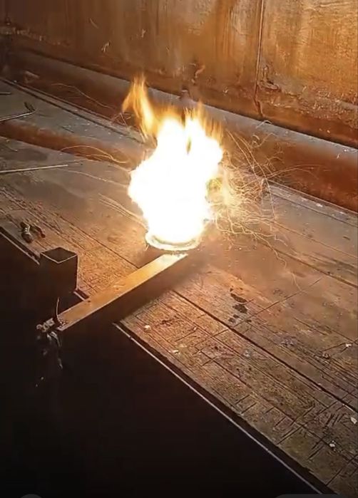 Печ на отработке