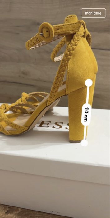 Sandale elegante cu toc
