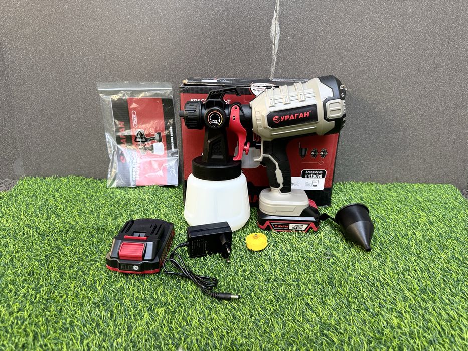 Аккумуляторный краскопульт «Ураган»