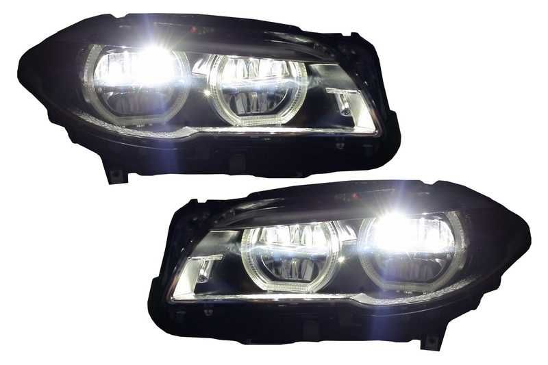 Фарове Full LED за BMW Серия 5 F10 F11 2011/2013 с ангелски очи  А295