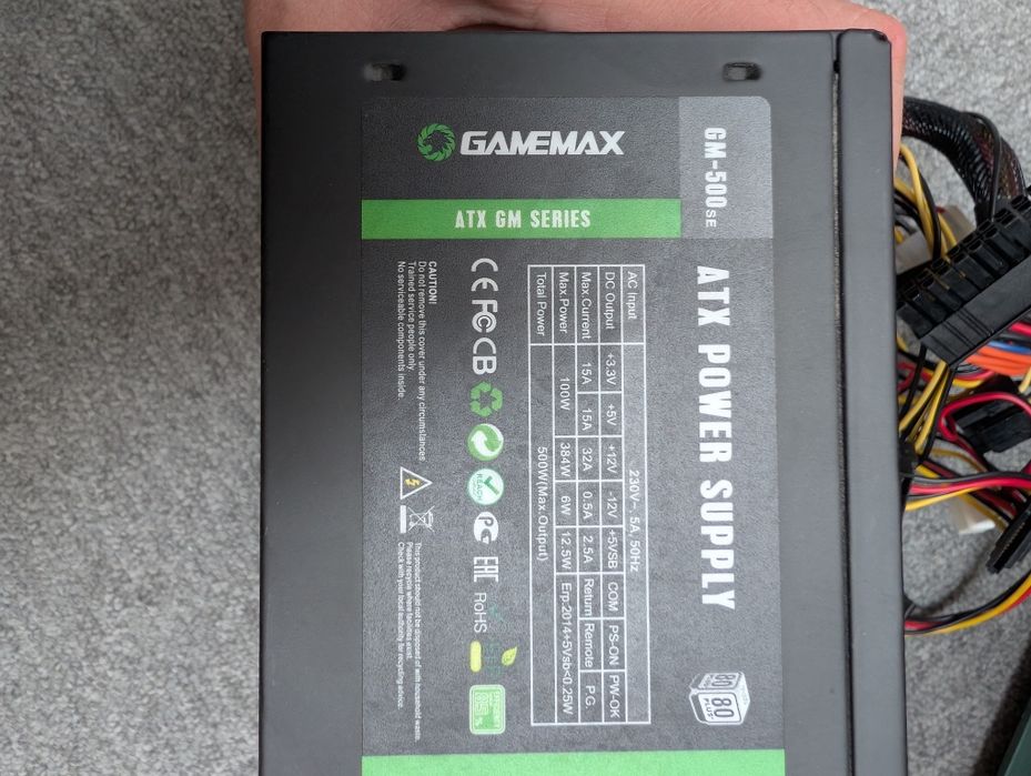Продам Блок питания GameMax GM-500SE 500W