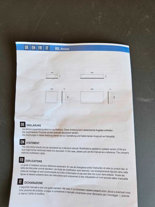 Raft încastrabil din inox BERNSTEIN BS603010, 60x30x10 cm, Alb