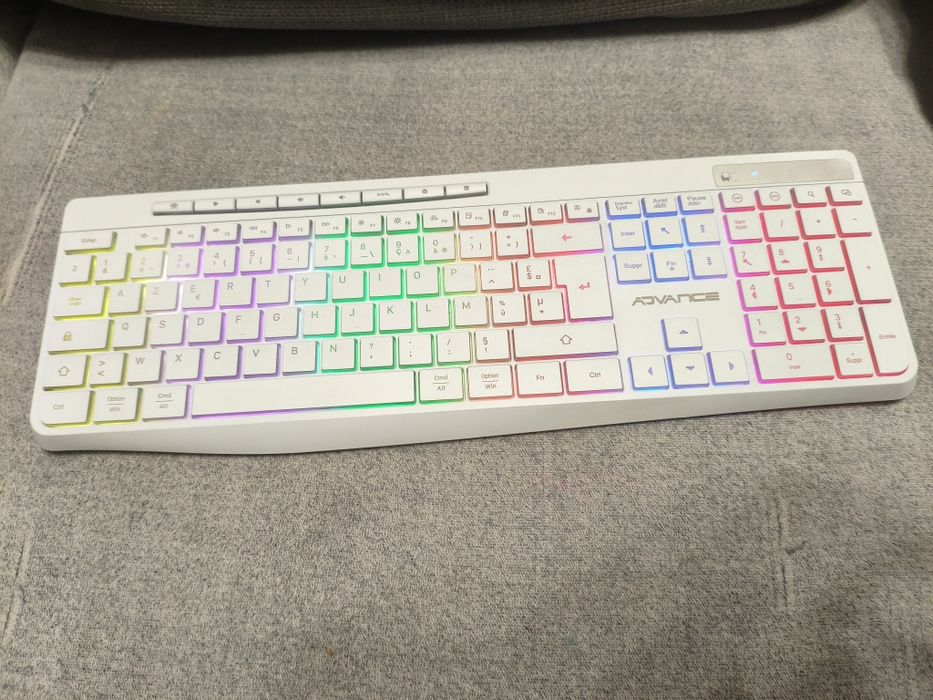 Tastatură Wireless Silent, Backlit, Layout Francez AZERTY