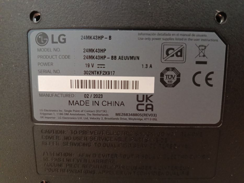 Monitor LG 23.8" IPS Full HD (Model 2023) - Ca Nou + Cablu HDMI