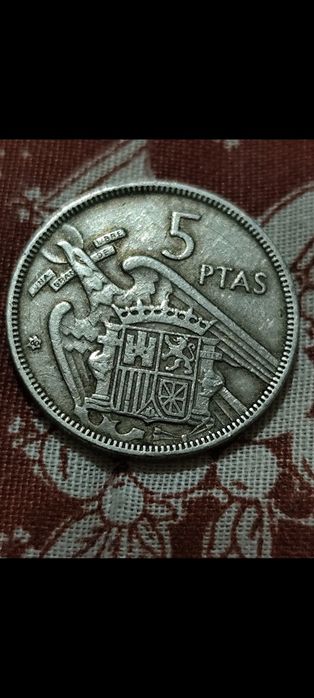 5 Ptas 1957 Spania