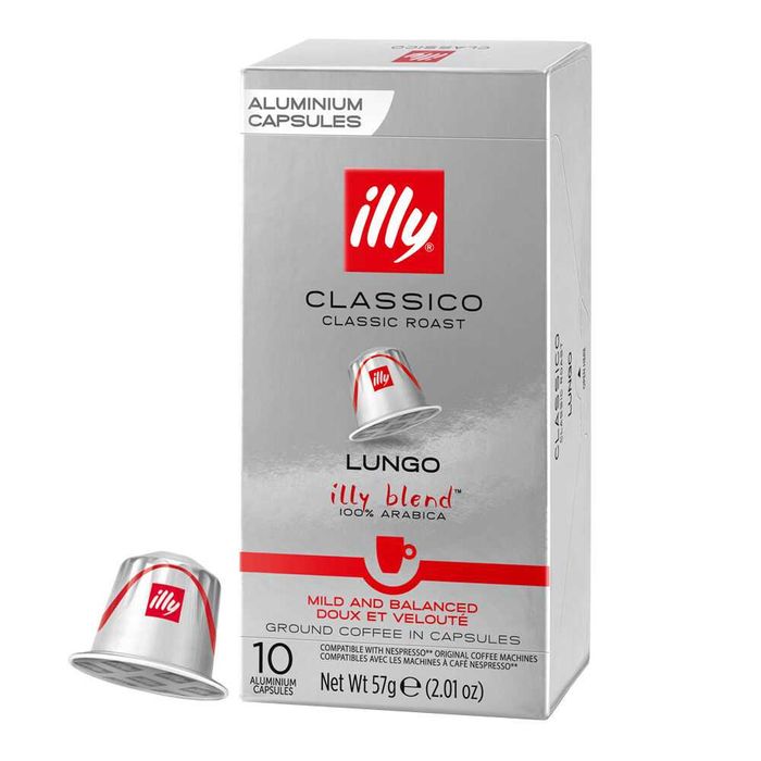 10бр. Капсули Кафе ILLY NESPRESSO lungo
