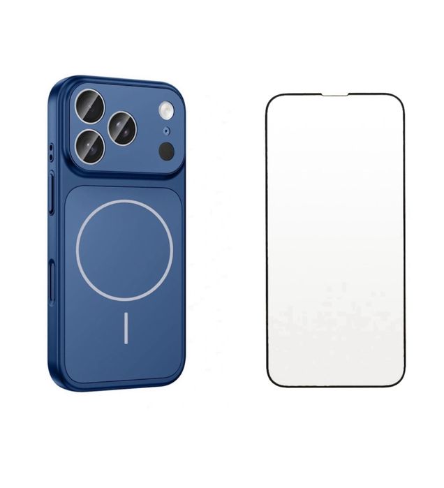 Husa Magsafe Glass Seria 17 + Folie Sticla Iphone 14/14 PRO/14 PRO MAX