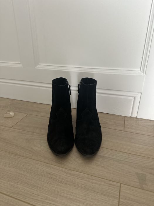 Казаки черные замшевые 41 размер