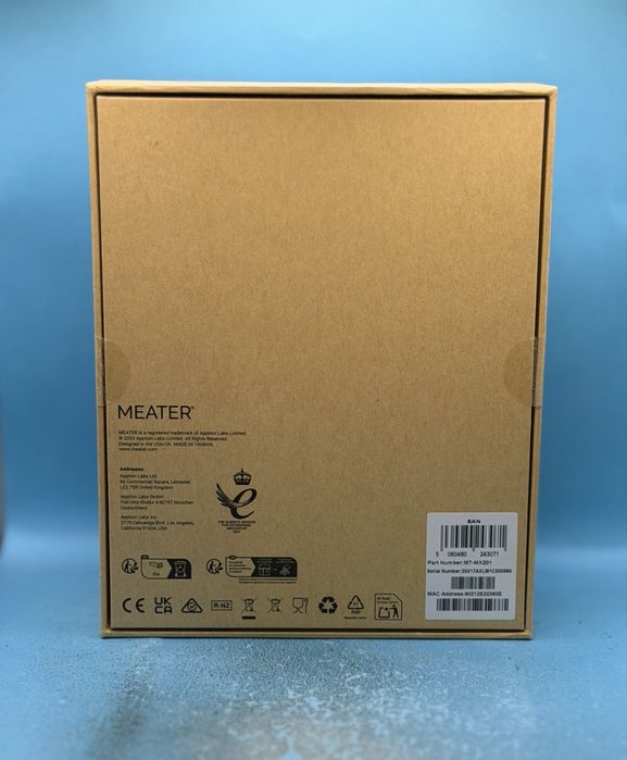 НОВО!!! Безжичен смарт термометър за месо с 4 сонди MEATER Pro XL – Wi-Fi, OLED дисплей, до 550°C