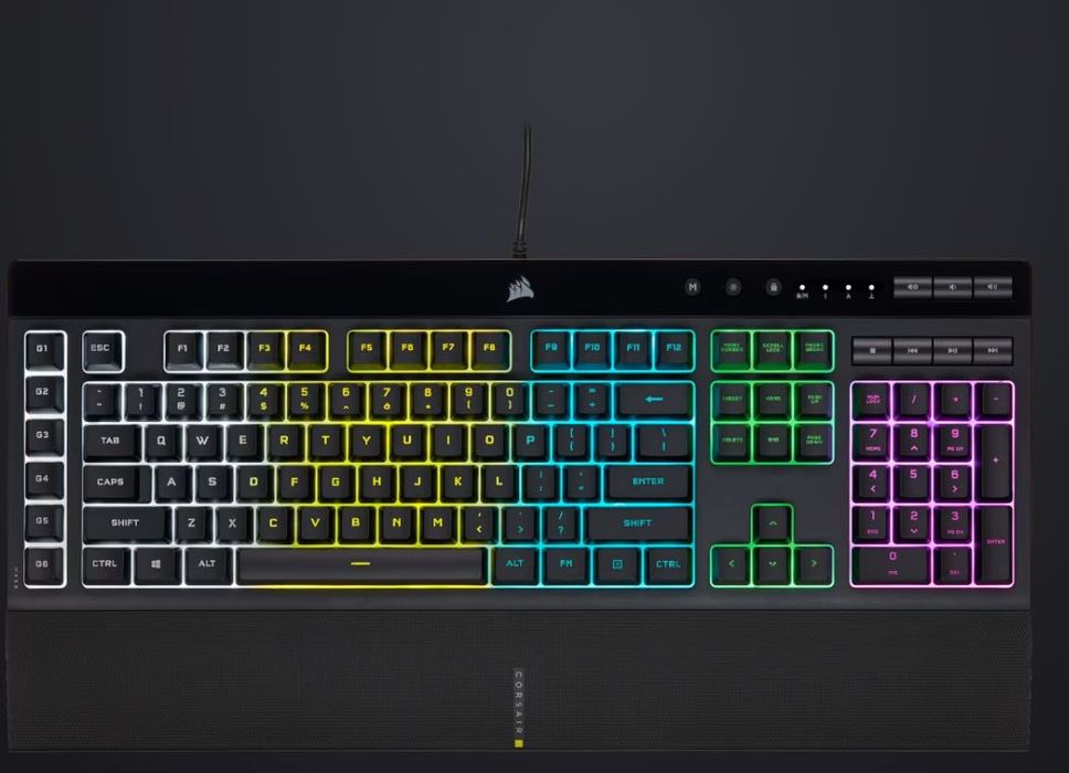 Геймърски комплект: Клавиатура Corsair K55 RGB + Геймърска мишка