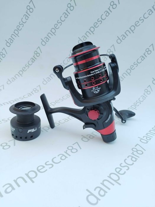 Mulineta FL Team Feeder FRA5000 cu Baitrunner 9 rulmenti
