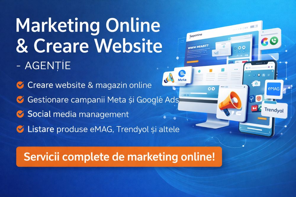 Servicii complete marketing online & creare website