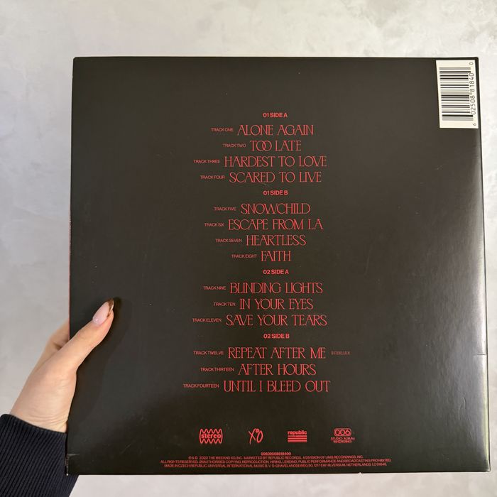 Виниловая пластинка the weeknd