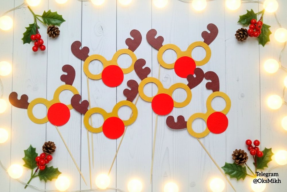 Новый год ободок с рожками Оленей