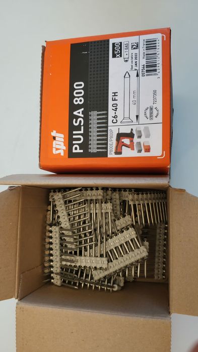 Пулса Спит р40+ Pulsa Spit 40E пистолет такер Бетон Метал Нов гаранция