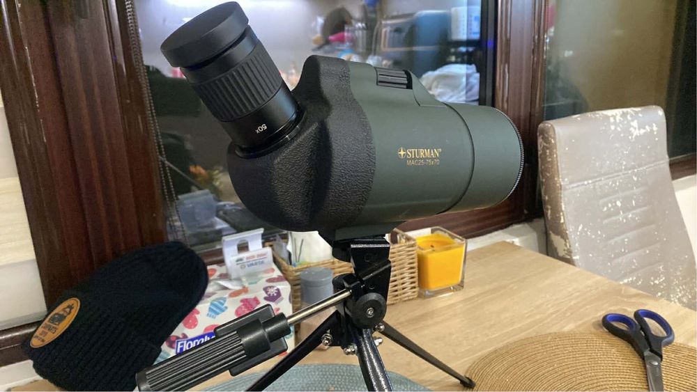 Наблюдателна тръба STURMAN 25-75х - Уникална оптика със статив. Нова