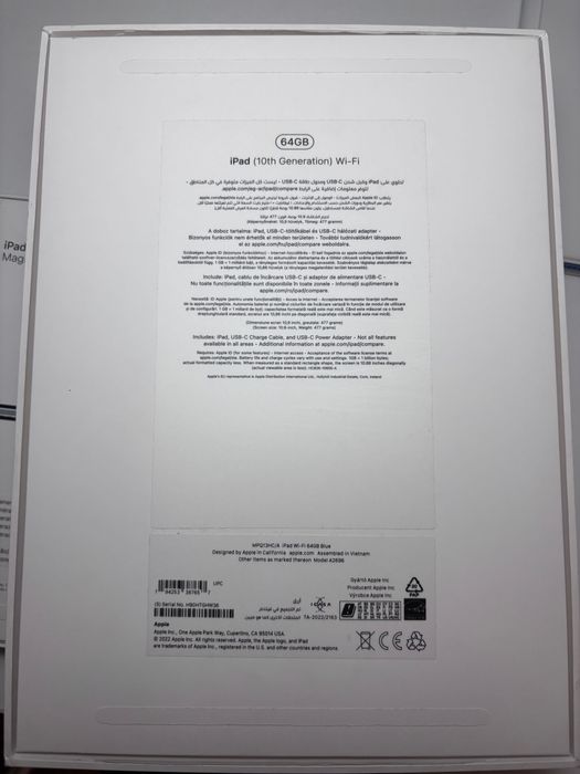 iPad 10 Gen 64GB Blue + Magic Keyboard Folio Originală + Garanție 2028 + Factură | Full Box | Stare Foarte Bună