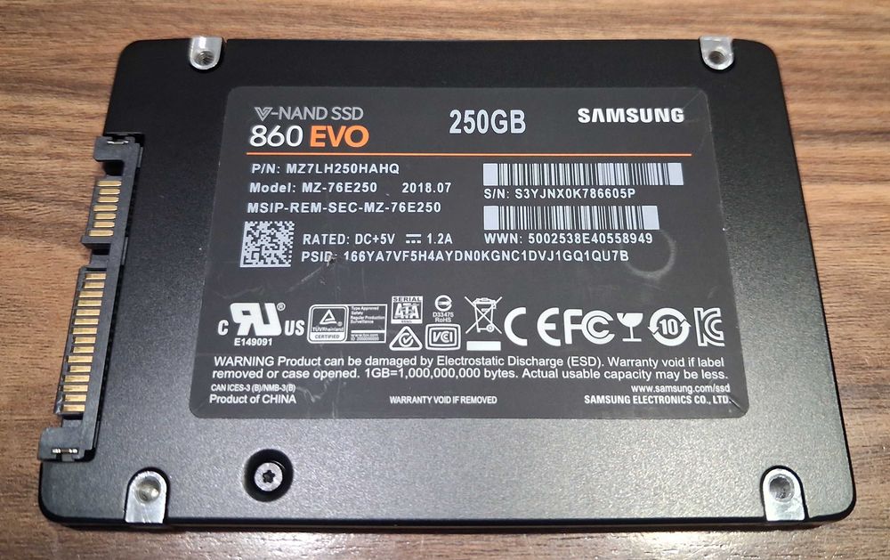 Samsung SSD 860 EVO 250GB