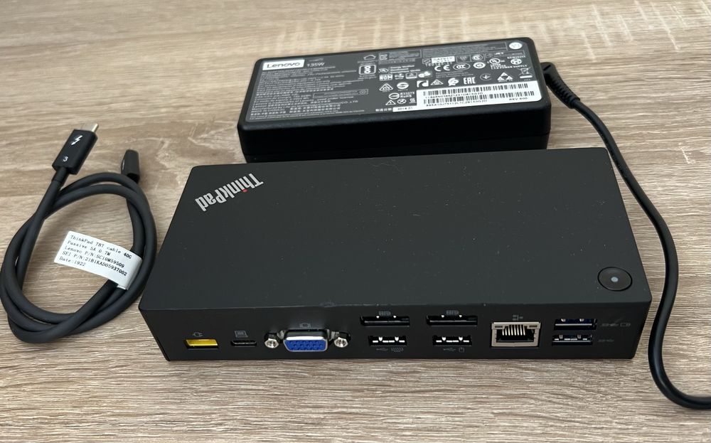 Docking Station Lenovo Thunderbolt HDMI Dock USB C / A