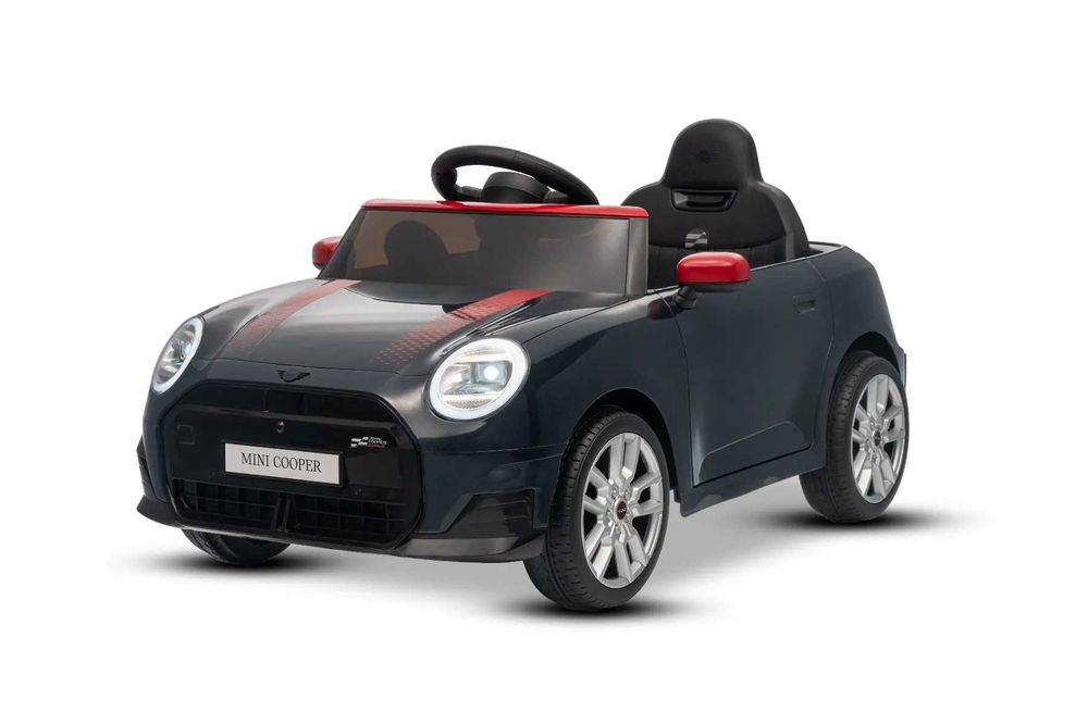 Masina Electrica Copii BMW Mini Cooper 12V Negru, Baterie Litiu, LED, Telecomanda, Nou Garantie si Licenta