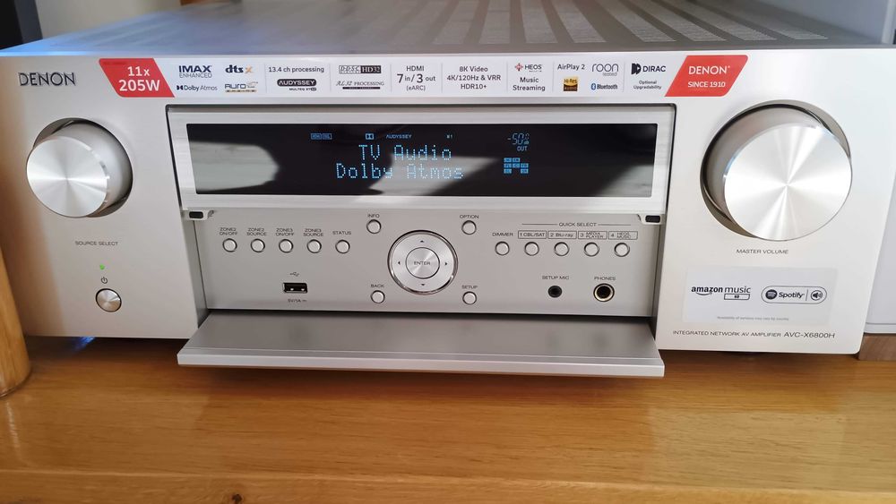 AV ресийвър Denon AVC-X6800H – 11.4 канала, Dirac Live, IMAX Enhanced