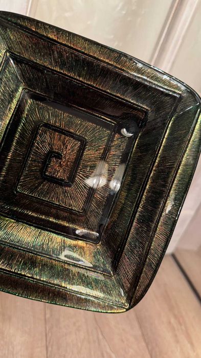 IVV– Италианска ръчно изработена квадратна чиния. Декор, приказка.