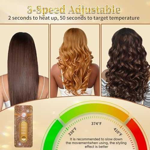 Нова Мини безжична преса с кристали – за пътуване и бърз стайлинг коса