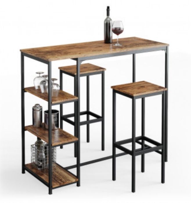 Два бар стола с метална рамка
