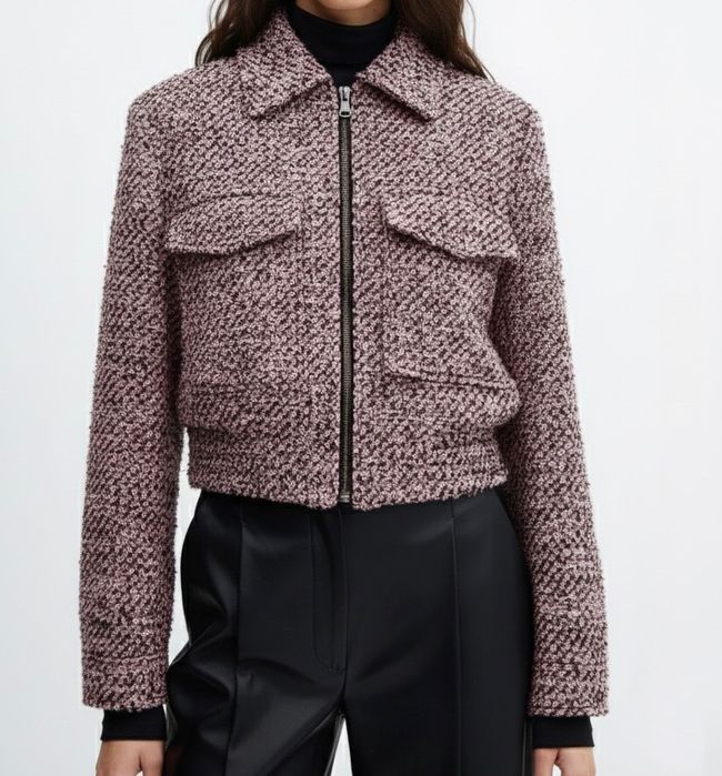 Mango дамско  яке от туид УНИКАЛНО