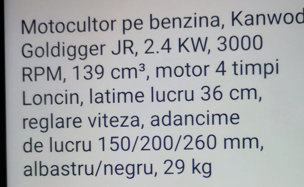 Motocultor Kanwod Goldigger Jr.-4timpi NOU