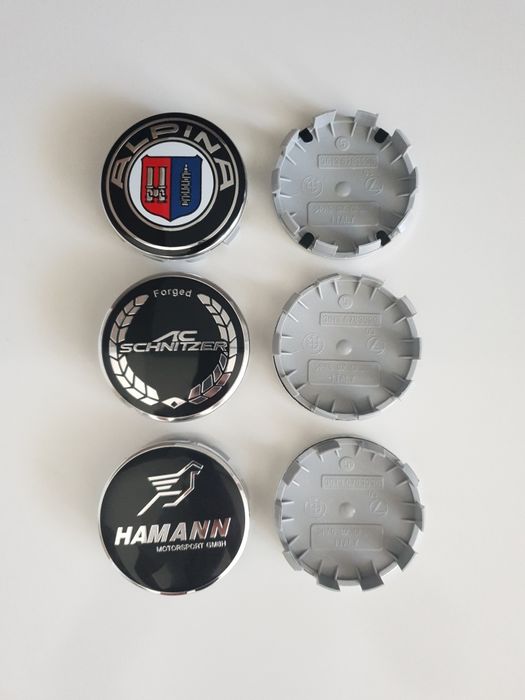 Set 4 capace jante BMW 68/56mm 50th Anniversary ,ALPINA, AC SCHNITZER