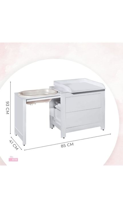 Masa cu cădiță pentru bebeluși