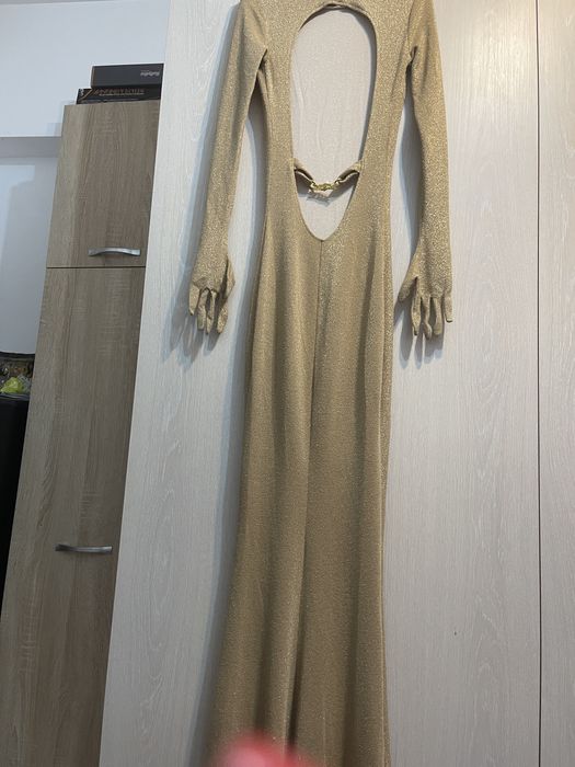 Rochie aurie de ocazie