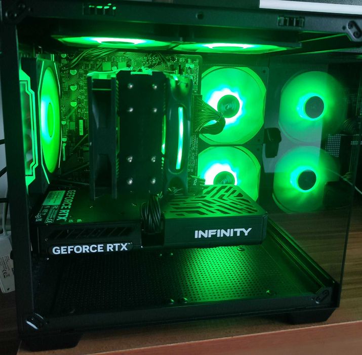 NOU-UNITATE PC Sistem GAMING,AMD Ryzen 5 5600GT,16gb DDR4,RTX 5060,m.2 1TB