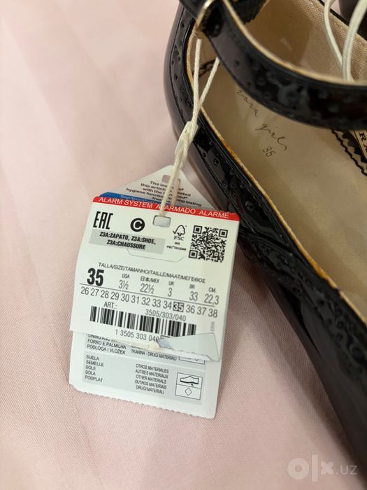 ZARA оригинал балетки для девочек