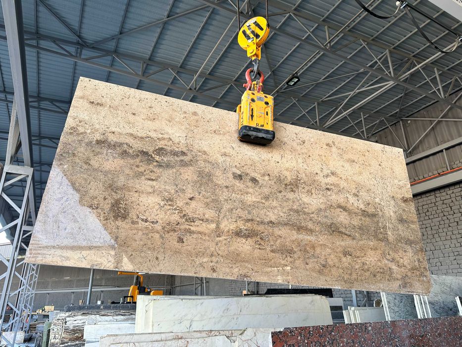 Травертин Капучино НОВИНКА! Плиты, Слябы (Слэб)