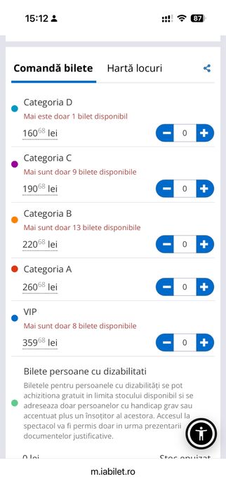 Bilete iSilent 1 iunie sala palatului